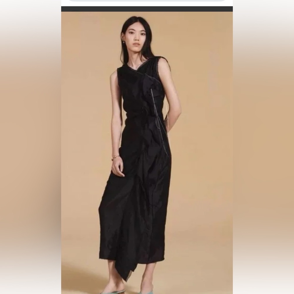 Zara limited edition mixed organza dress M